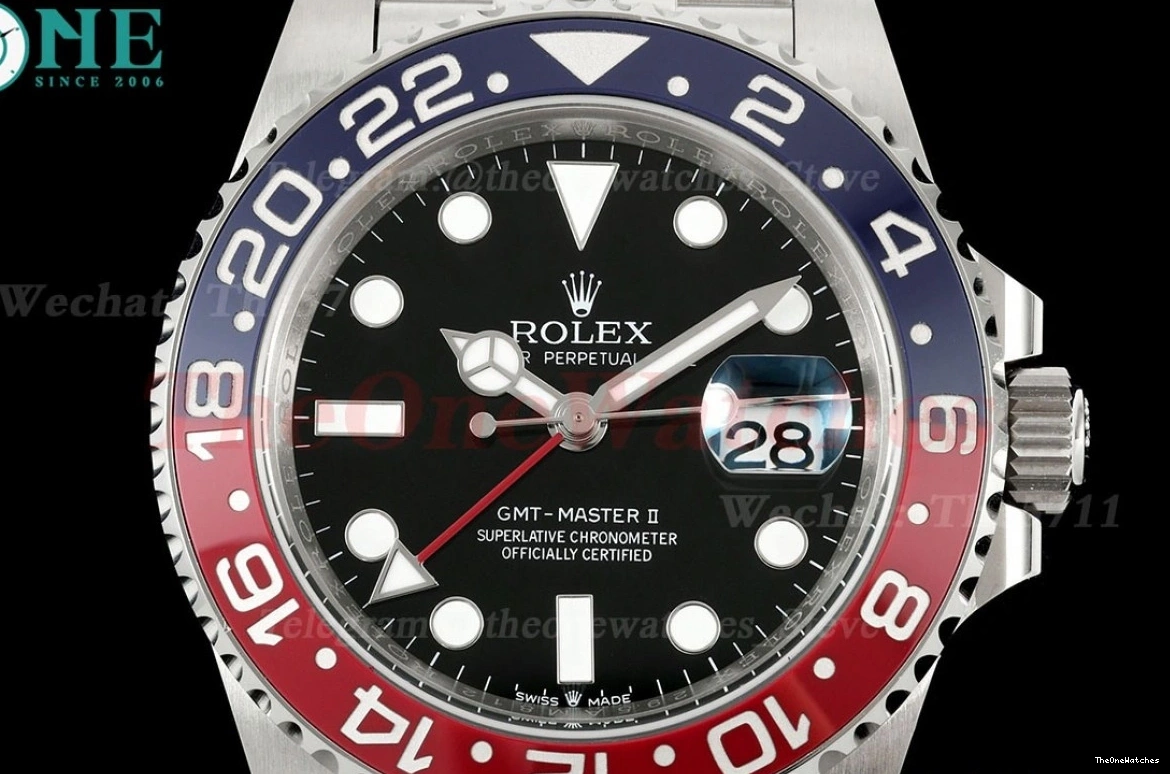 SS 40mm Black SS 126710 V2 II Master GMT Pepsi EWEF Jub SH3285 Dial 0502